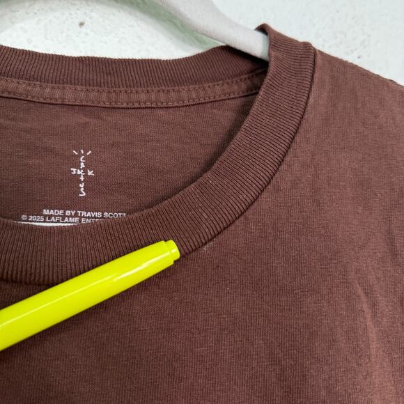 Travis Scott JackBoys 2 Shirt Mens Large Cactus Jack Brown A2 Merch MISPRINT - Picture 5 of 13